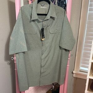 Men's Casual Gray Button-Down Shirt by Croft & Barrow